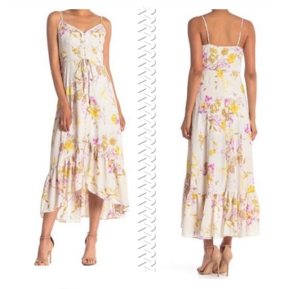 Nanette Lepore Oh So Pretty Hi-Lo Midi Floral Dress Size 2 - Picture 1 of 7